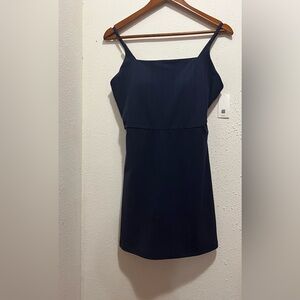 SPANX PowerBoost Sleeveless Rib Dress in Navy Size XL